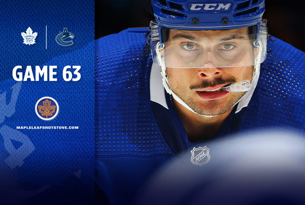 Toronto Maple Leafs At Vancouver Canucks - Game #63 Preview, Projected ...