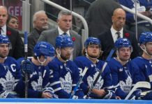 Sheldon Keefe, Toronto Maple Leafs bench