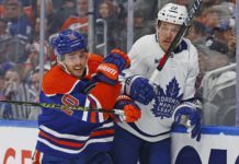 Ice Chips Toronto Maple Leafs Ondrej Kase Rasmus Sandin out