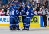 Toronto Marlies celebrate win over Belleville Senators