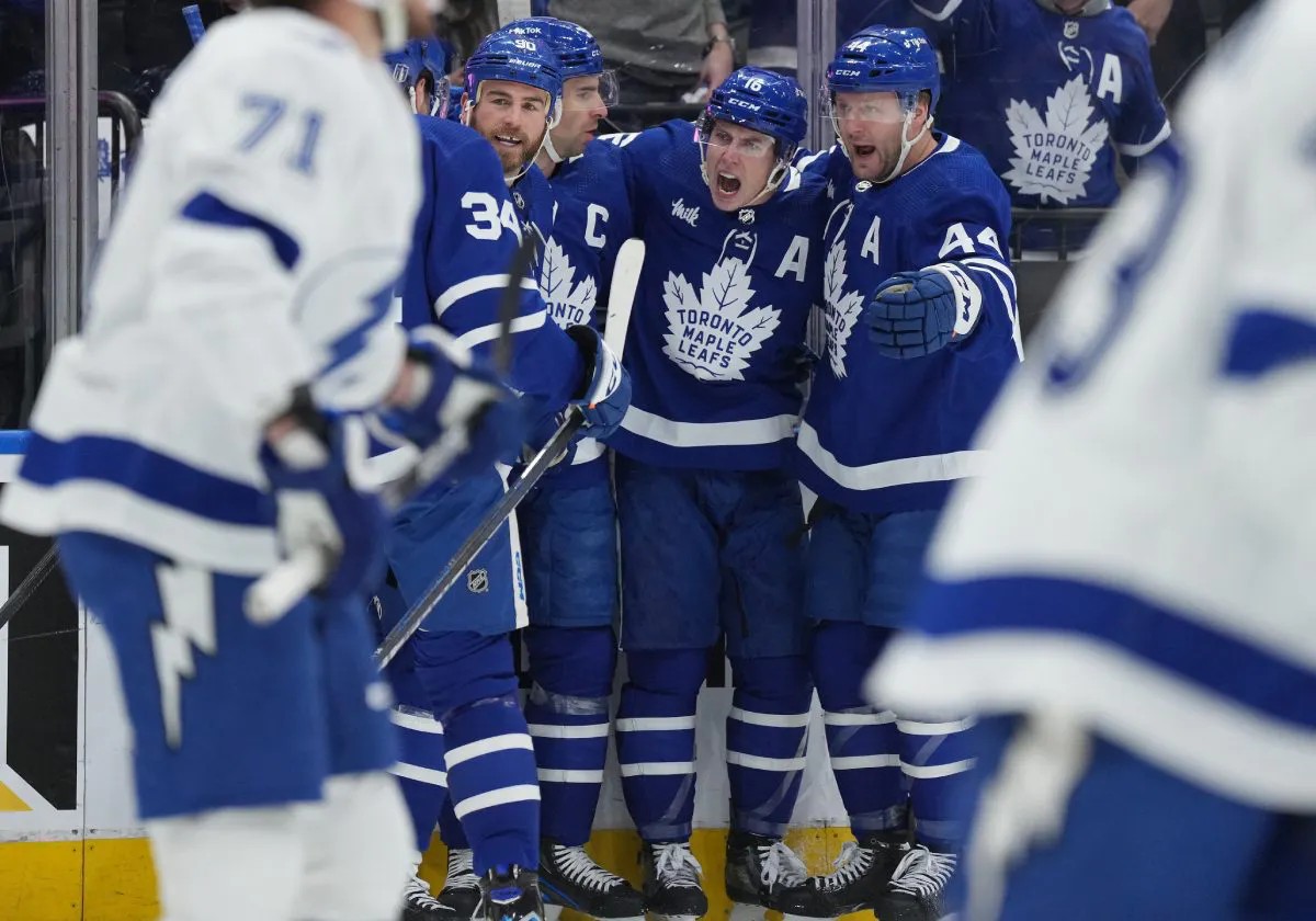 Matthews now at 58 goals, Maple Leafs clinch playoff spot in victory  against Canadiens