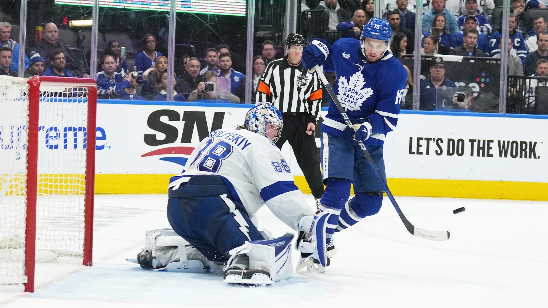 Andrei Vasilevskiy, Alex Kerfoot, Maple Leafs vs. Lightning