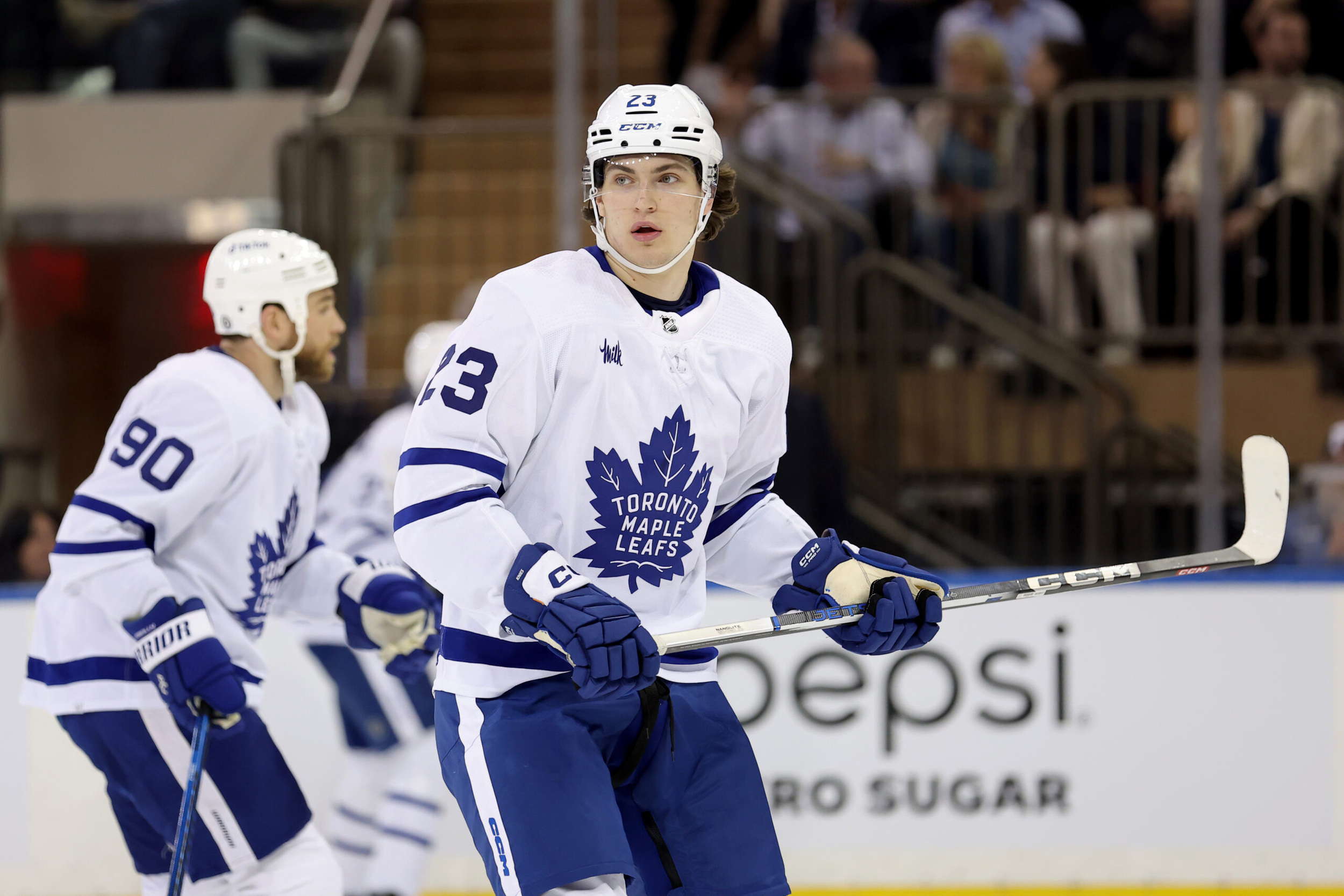 Maple Leafs forward Matthew Knies will not return to Game 2