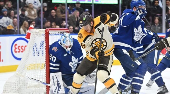 Maple Leafs vs. Bruins, Joseph Woll, David Pastrnak