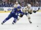 John Tavares, Danton Heinen, Maple Leafs vs. Bruins