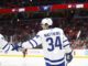 Auston Matthews fist bumps Max Domi, Maple Leafs vs. Capitals