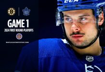 Auston Matthews, Maple Leafs vs. Bruins Game 1