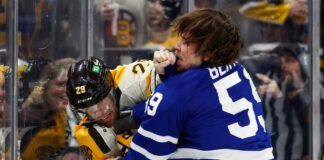 Tyler Bertuzzi, Maple Leafs vs. Bruins