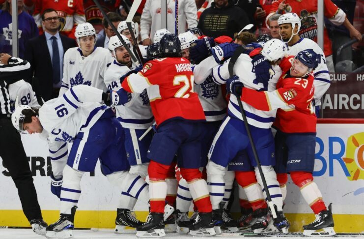 Leafs vs Panthers fight