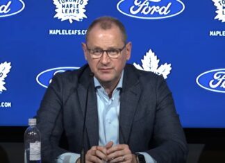 Brad Treliving, GM of the Toronto Maple Leafs