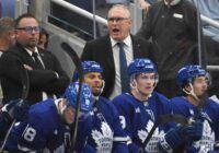 Craig Berube, Marc Savard, Maple Leafs bench