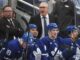 Craig Berube, Marc Savard, Maple Leafs bench