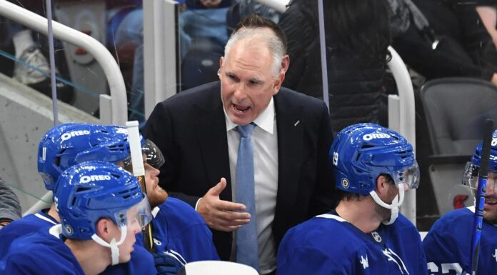 Craig Berube, William Nylander, Maple Leafs bench