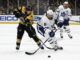 Chris Tanev, Brad Marchand, Auston Matthews, Maple Leafs vs. Bruins