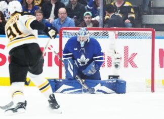 Anthony Stolarz, Maple Leafs vs. Bruins