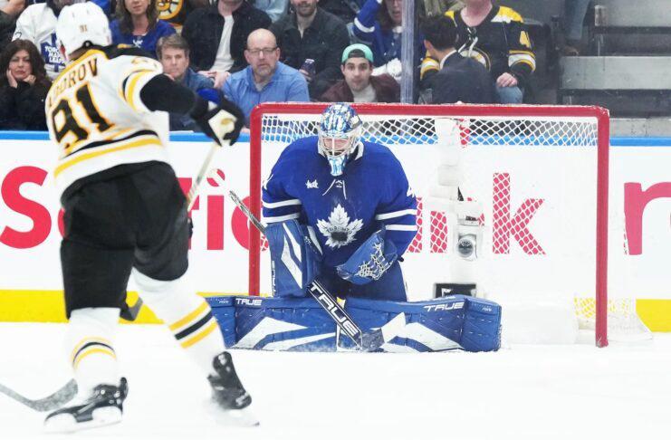 Anthony Stolarz, Maple Leafs vs. Bruins