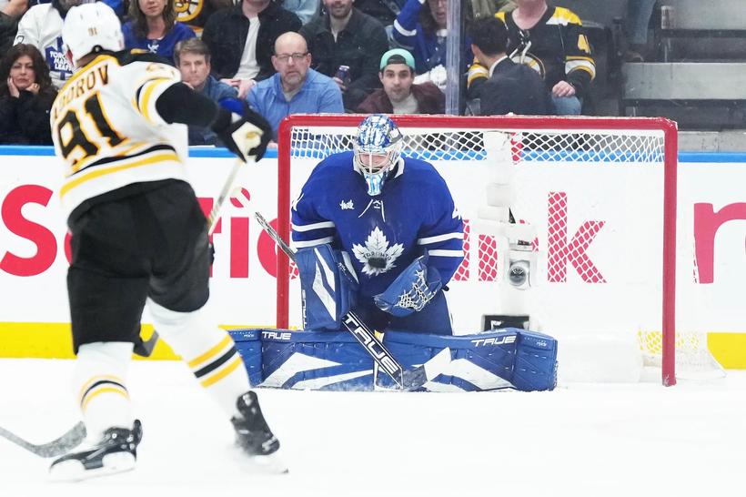 Anthony Stolarz, Maple Leafs vs. Bruins