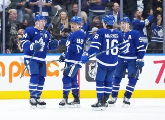 Mitch Marner, John Tavares, Morgan Rielly, William Nylander