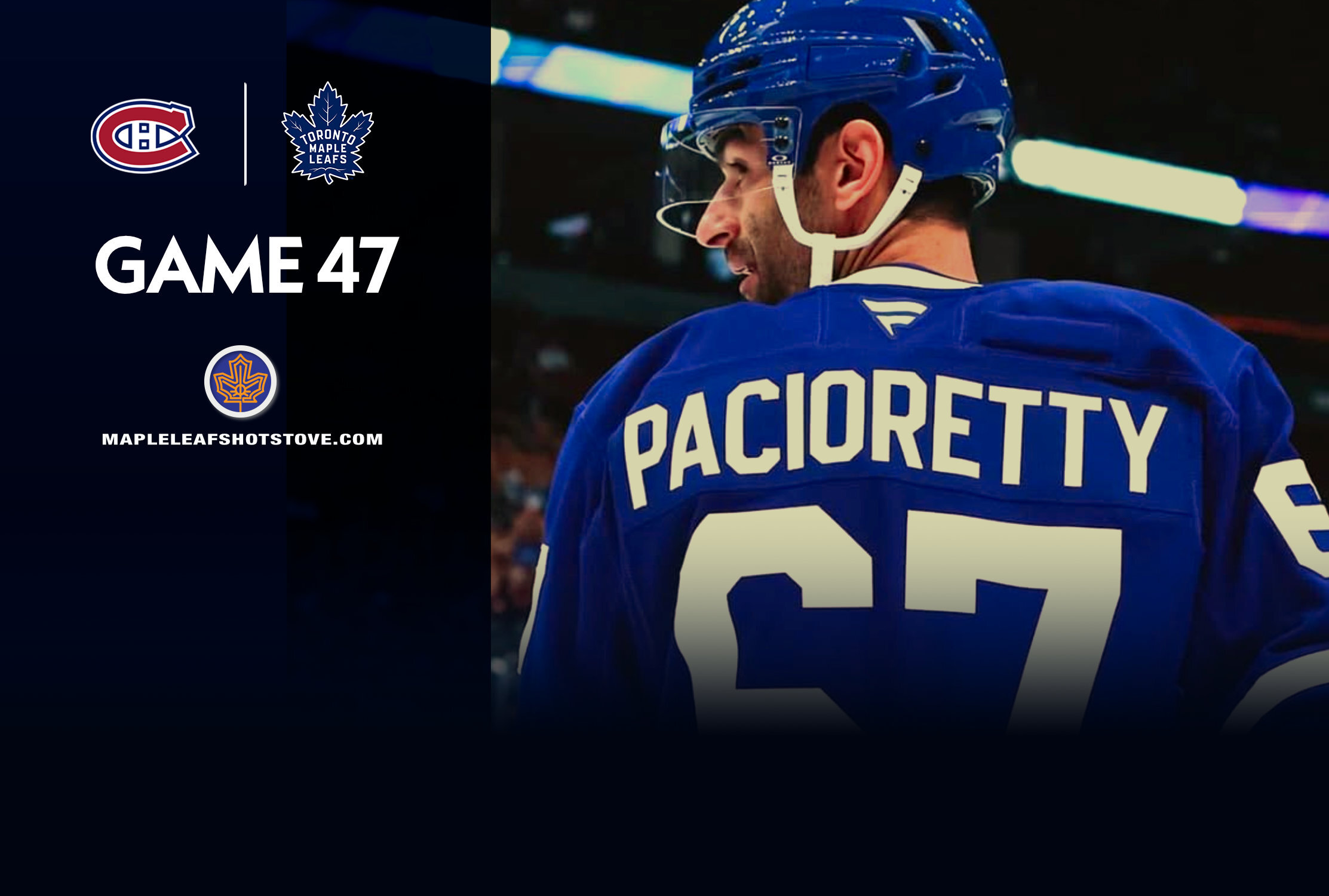 Max Pacioretty, Maple Leafs vs. Canadiens