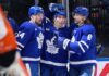 Auston Matthews, Matthew Kines, Chris Tanev, Maple Leafs