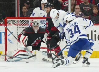 Auston Matthews, Maple Leafs vs. Hurricanes