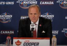 Jon Cooper, Team Canada head coach, 4 Nations Face-Off