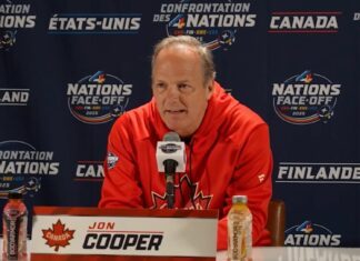 Jon Cooper, Team Canada head coach, 4 Nations Face-Off