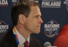 Team Canada GM Don Sweeney, 4 Nations Face-Off