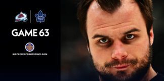 Toronto Maple Leafs vs. Colorado Avalanche – Game #63 Preview, Projected Lines & TV Broadcast Info Scott Laughton, Maple Leafs vs. Avalanche