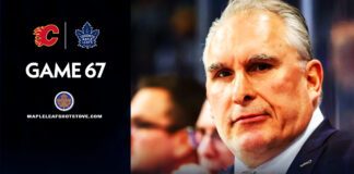 Toronto Maple Leafs vs. Calgary Flames – Game #67 Preview, Projected Lines & TV Broadcast Info Craig Berube, Maple Leafs vs. Flames