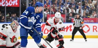 Auston Matthews, Thomas Chabot, Maple Leafs vs. Senators