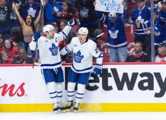 Matthew Knies, Auston Matthews, Maple Leafs vs. Senators
