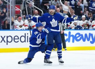 Mitch Marner, Chris Tanev, Maple Leafs vs. Panthers