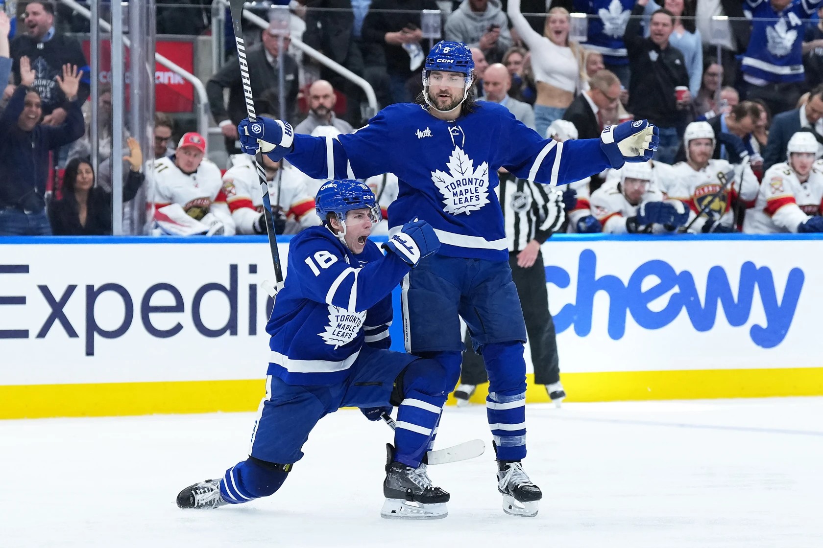 Mitch Marner, Chris Tanev, Maple Leafs vs. Panthers
