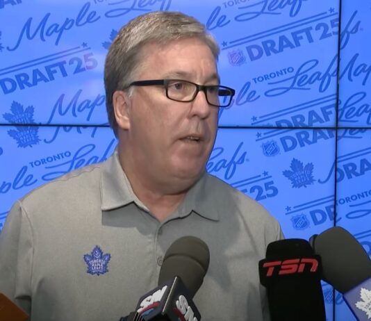 Mark Leach, Director of Amateur Scouting for the Toronto Maple Leafs