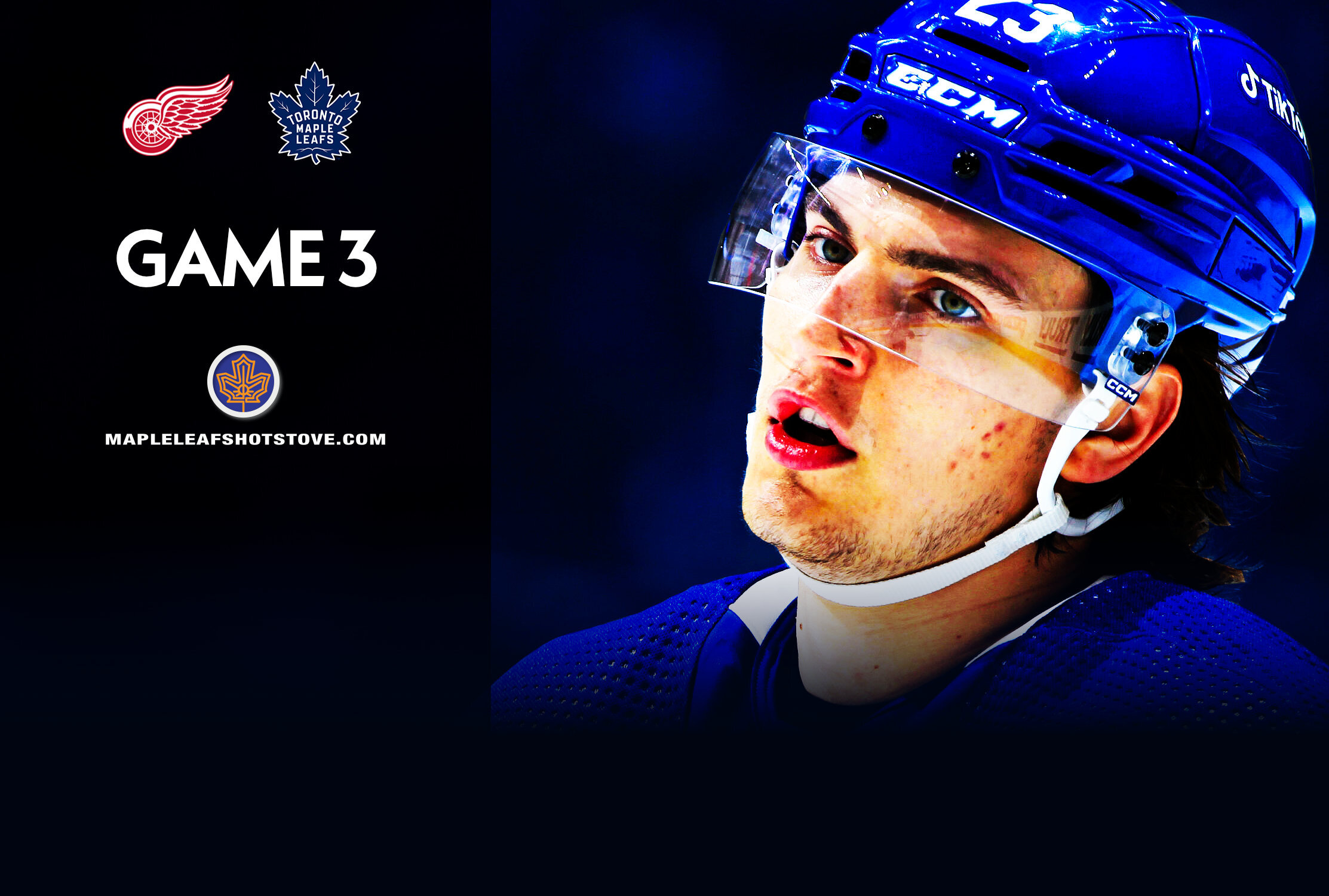Toronto Maple Leafs vs. Detroit Red Wings - Game #3 Projected Lines & TV Info