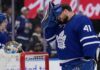 Anthony Stolarz of the Toronto Maple Leafs