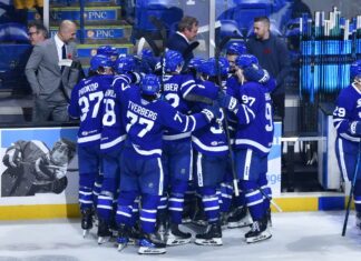 Toronto Marlies mirror big club, overcome three-goal third-period deficit vs. Penguins Toronto Marlies celebrate win over Wilkes-Barre/ Scranton Penguins