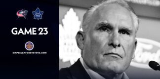 Toronto Maple Leafs vs. Columbus Blue Jackets – Game #23 Projected Lines, Preview & TV Info
