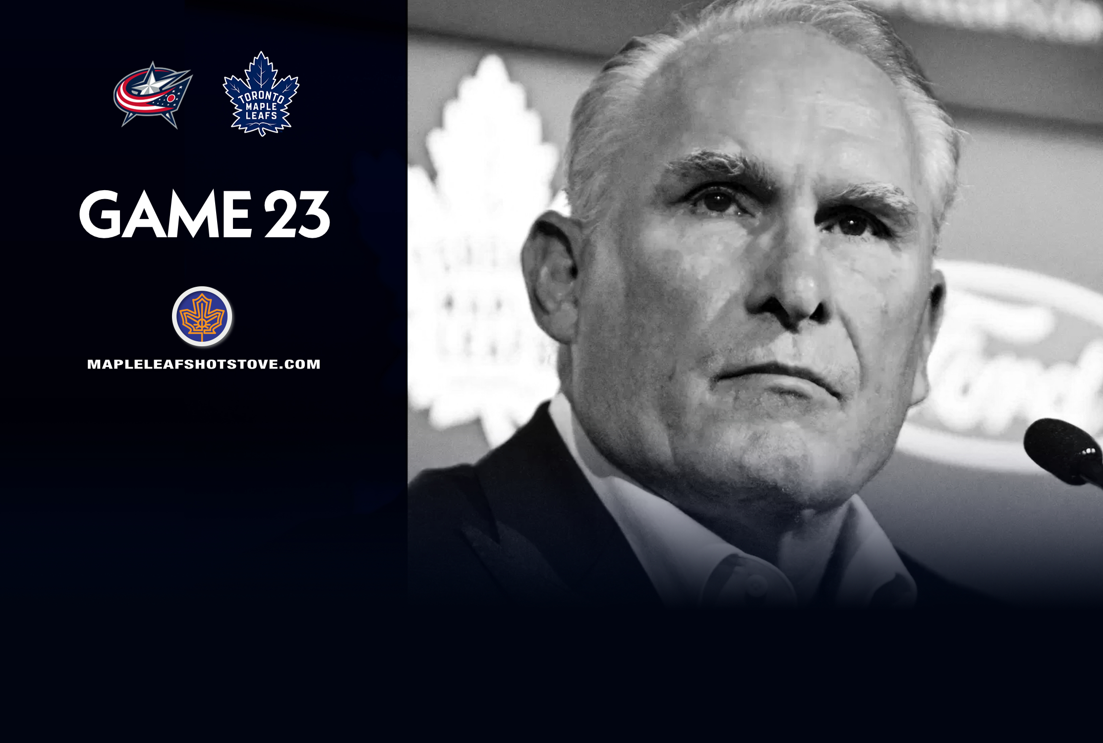 Toronto Maple Leafs vs. Columbus Blue Jackets - Game #23 Projected Lines, Preview & TV Info