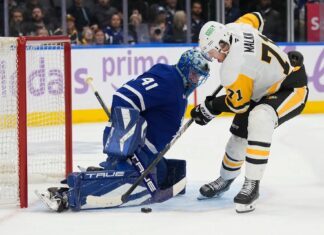 Anthony Stolarz, Maple Leafs vs. Penguins