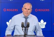 Craig Berube on the Bruins’ Nikita Zadorov knocking Scott Laughton out of the game: “I thought it was a headshot” Craig Berube, Toronto Maple Leafs head coach