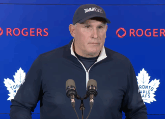 Craig Berube on Nick Robertson’s uptick in ice time and point production: “He’s getting more opportunities, and he’s deserved it”