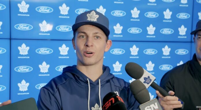 Troy Stecher, Toronto Maple Leafs defenseman Troy Stecher, Toronto Maple Leafs defenseman