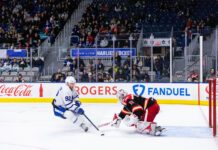 Toronto Marlies fall short in a narrow defeat to league-leading Grand Rapids Alex Nylander, Toronto Marlies