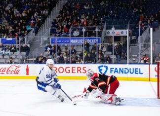 Toronto Marlies fall short in a narrow defeat to league-leading Grand Rapids Alex Nylander, Toronto Marlies