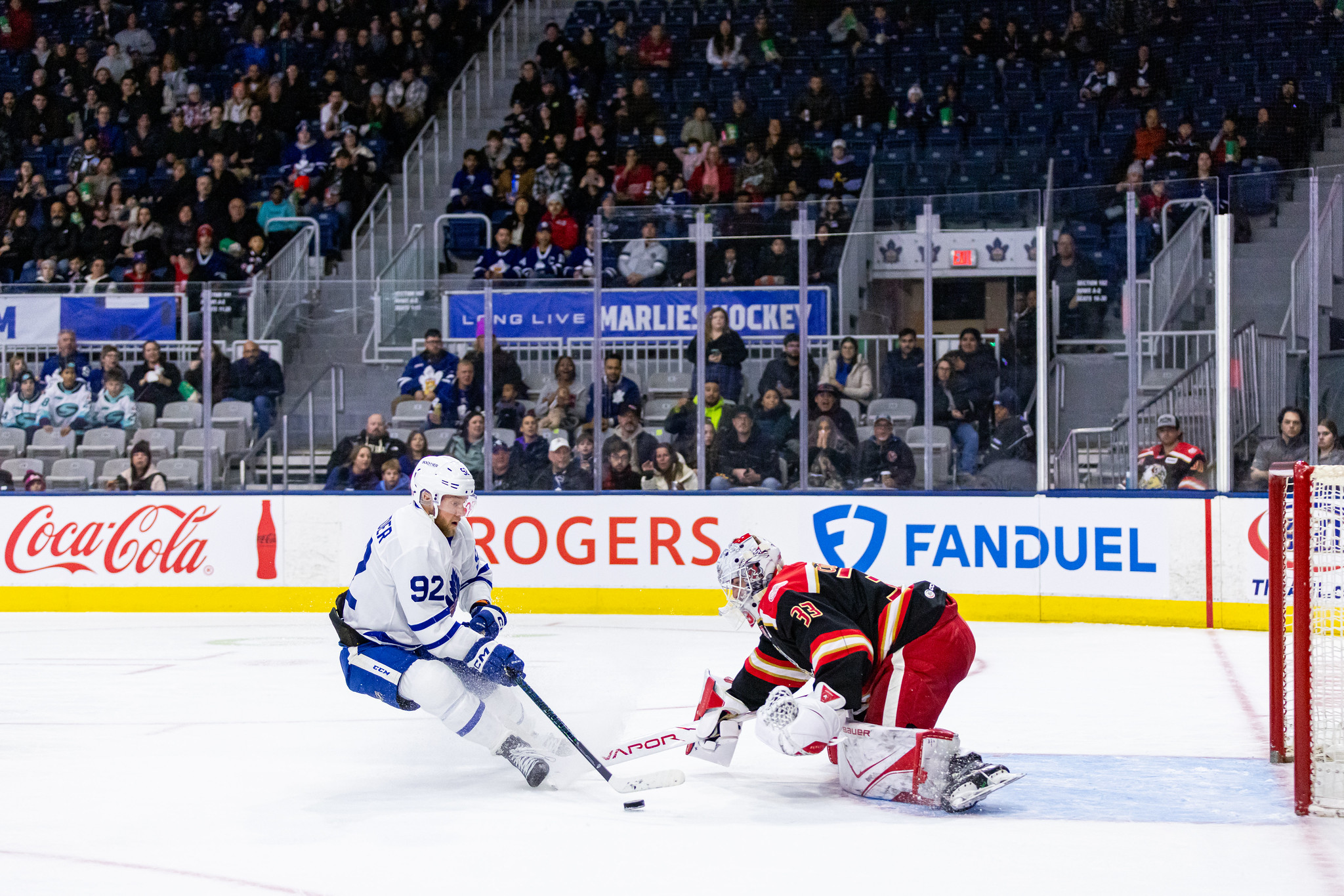 Toronto Marlies fall short in a narrow defeat to league-leading Grand Rapids