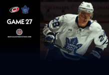 Toronto Maple Leafs vs. Carolina Hurricanes – Game #27 Projected Lines, Preview & TV Info Troy Stecher, Maple Leafs vs. Hurricanes