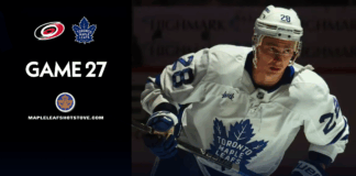 Toronto Maple Leafs vs. Carolina Hurricanes – Game #27 Projected Lines, Preview & TV Info Troy Stecher, Maple Leafs vs. Hurricanes