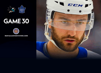 Toronto Maple Leafs vs. San Jose Sharks – Game #30 Projected Lines, Preview & TV Info Nic Roy, Maple Leafs vs. Sharks